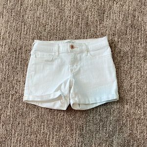 Abercrombie Kids White Jean Shorts